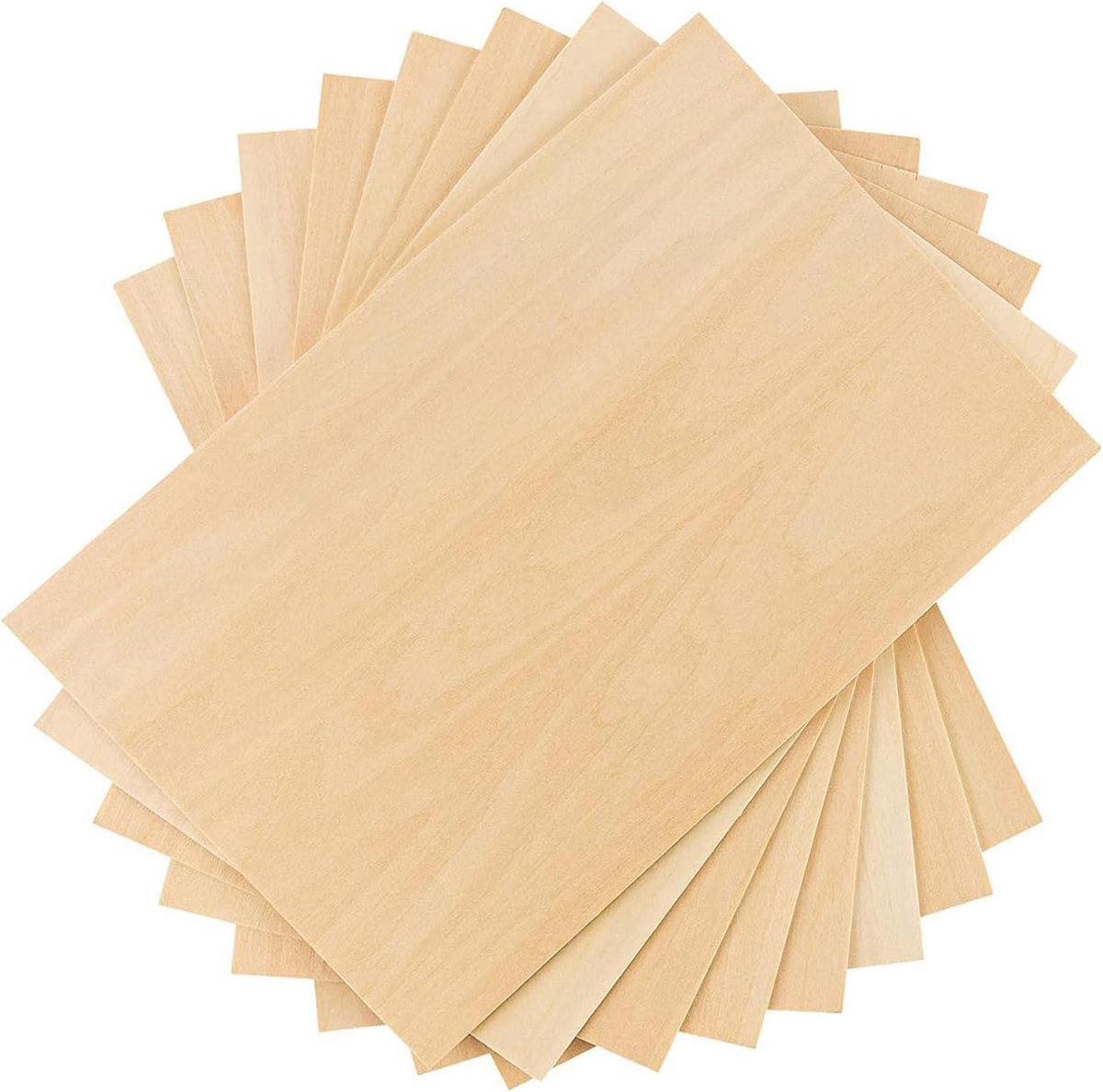 plaat, 10 stuks, multiplex, balsahouten platen, multiplex, 300 x 200 x 2 mm, multiplexplaat voor doe-het-zelf model, kunst en handwerk, schilderijen