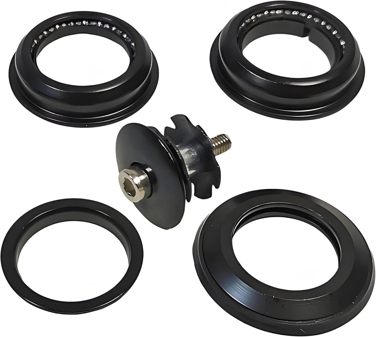 Loon Fiets stuurset A-Head 1 1/8" semi-geïntegreerde cartridge aluminium stuurkoplager