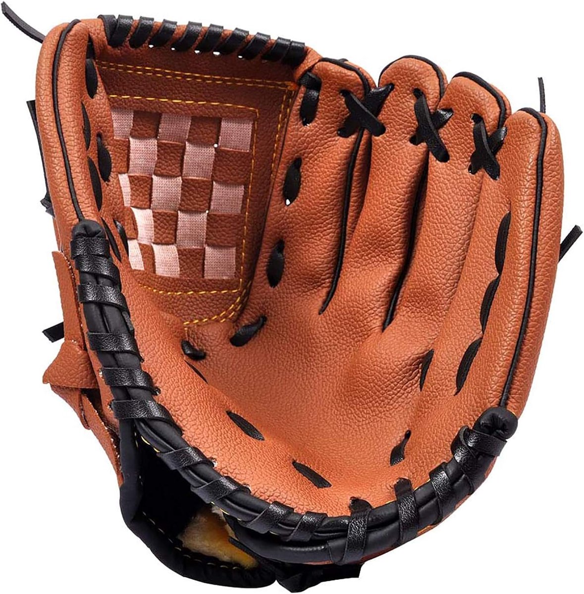 Honkbalhandschoen voor kinderen/jeugd/volwassene, softbalhandschoenen, sport slaghandschoenen PU lederen linkerhandschoen, rechterhand gooien