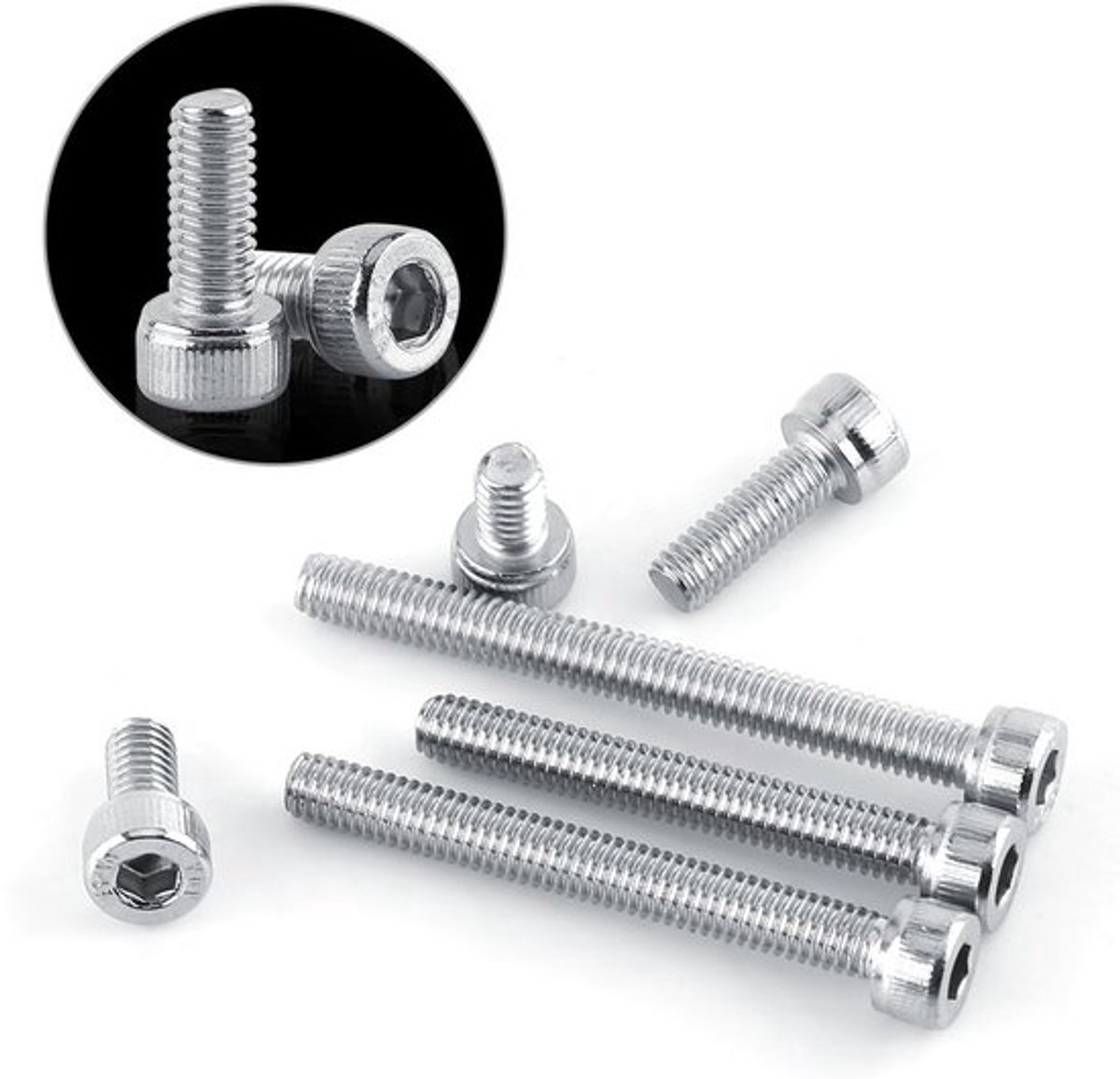 RVS M4 Hex Schroeven Set voor Bevestiging - 50 Stuks M4 x 10 mm, Roestvrij Staal, Schroef Bout Assortiment