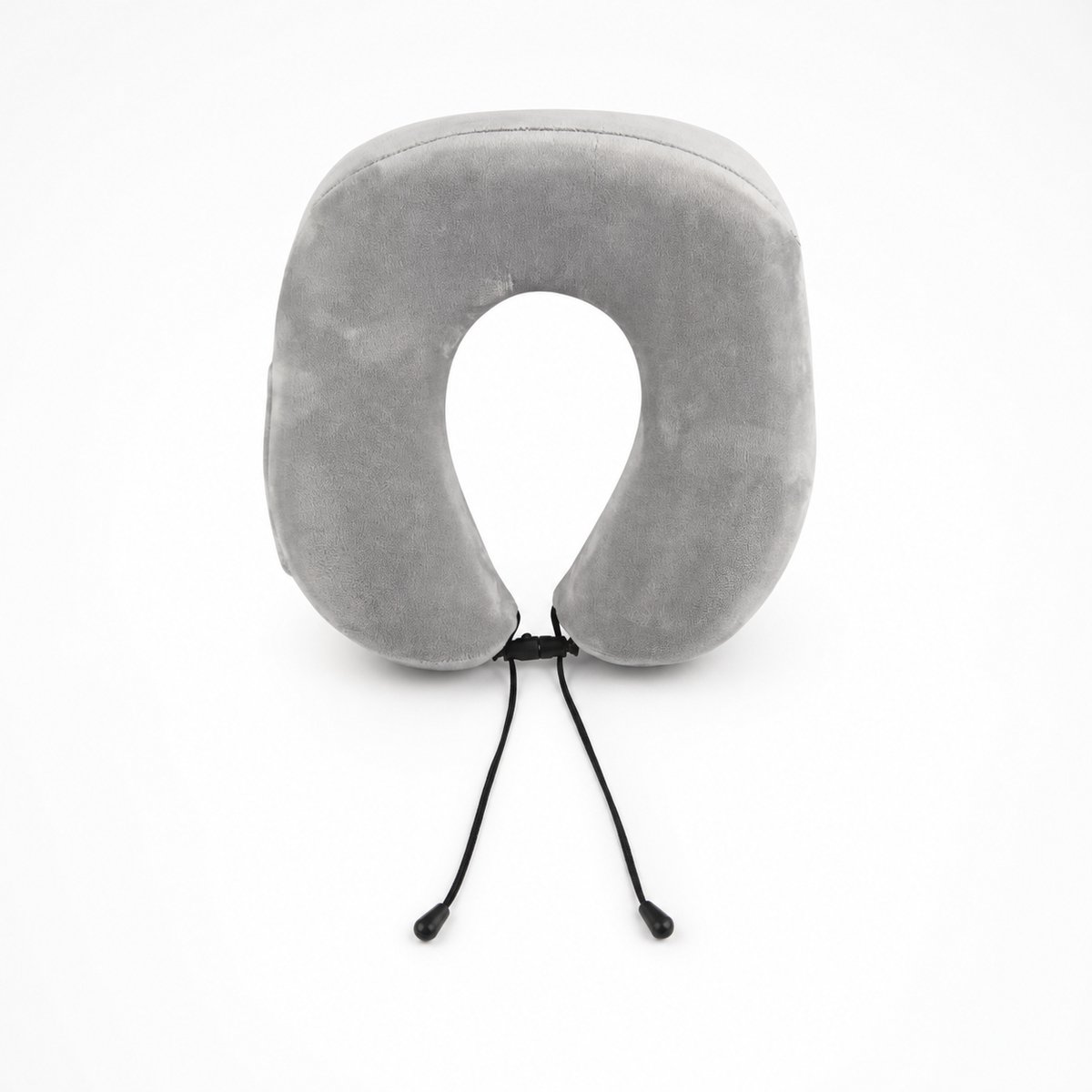 Memory Foam Nekkussen - Reiskussen met Koordsluiting - Grijs