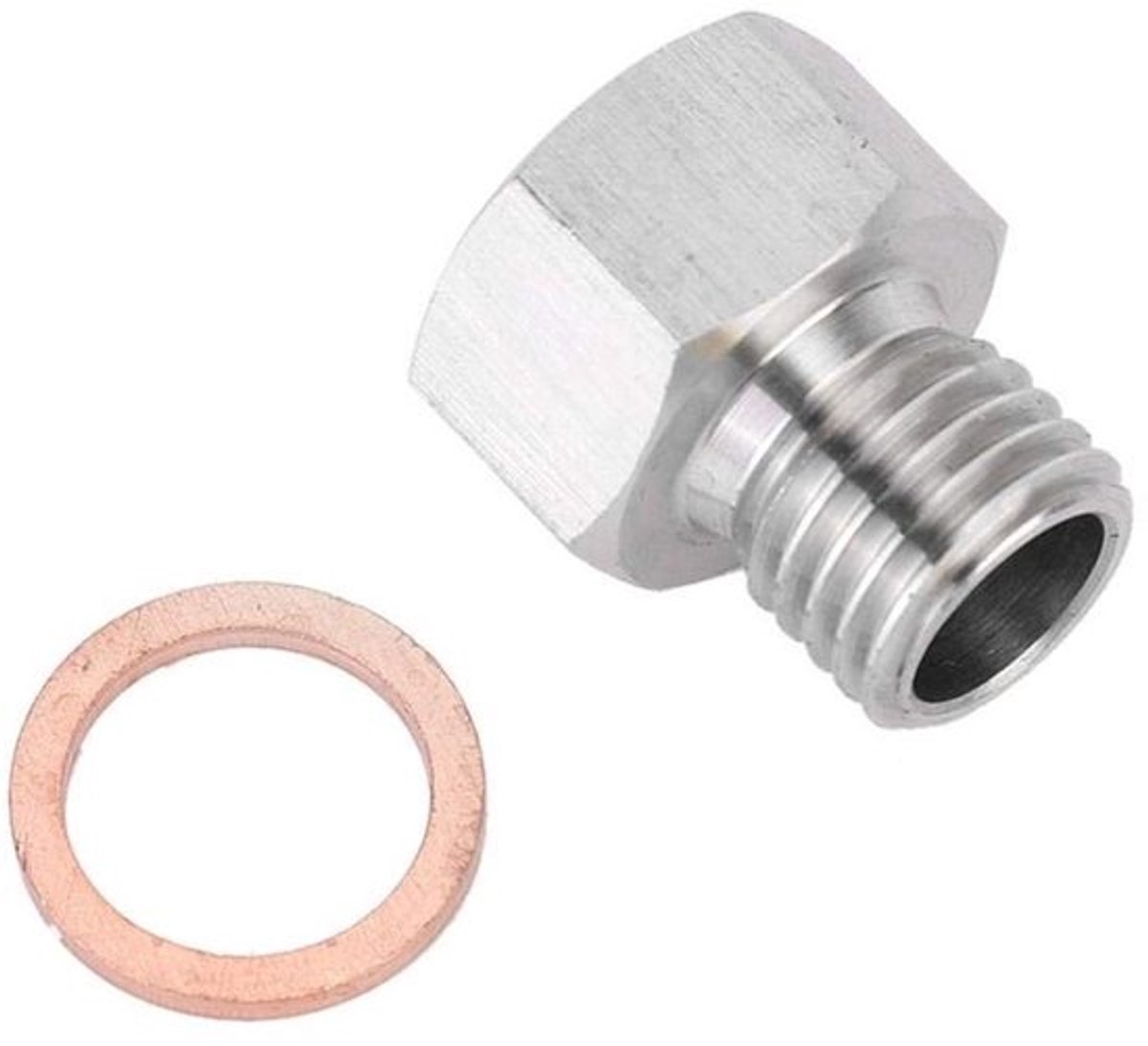 Fitting Adapter - 1/8" Vrouwelijk naar Metrisch M12X1.5 Mannelijk - Roestvrij staal - Precisie adapter - Hoogwaardige verbinding - Ge...