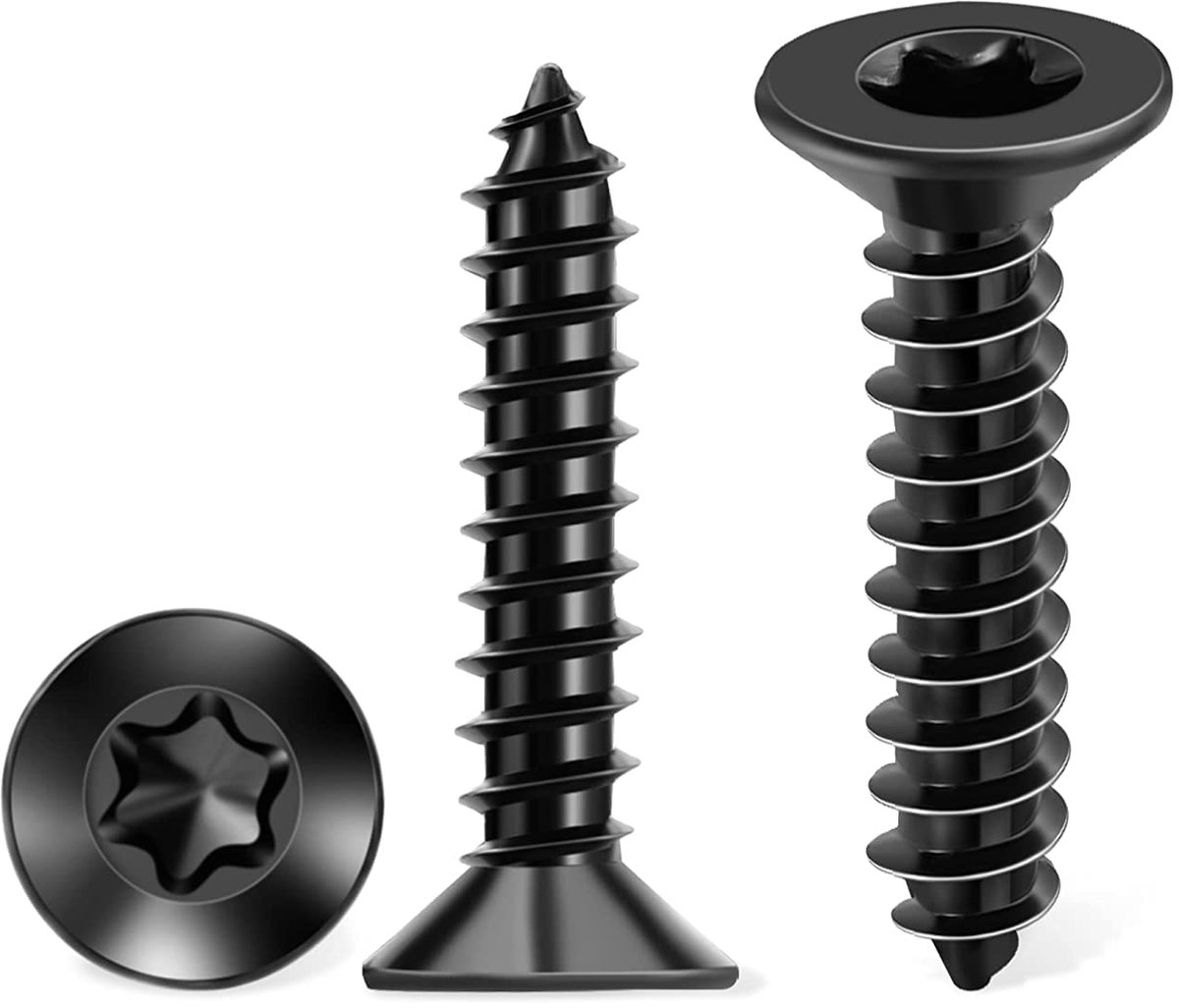 Houtschroeven 4 x 25 mm, RVS A2 (304), Torx T20 - TPOHH | Verzonken Kop, Volledige Schroefdraad, Roestbestendig voor Buiten