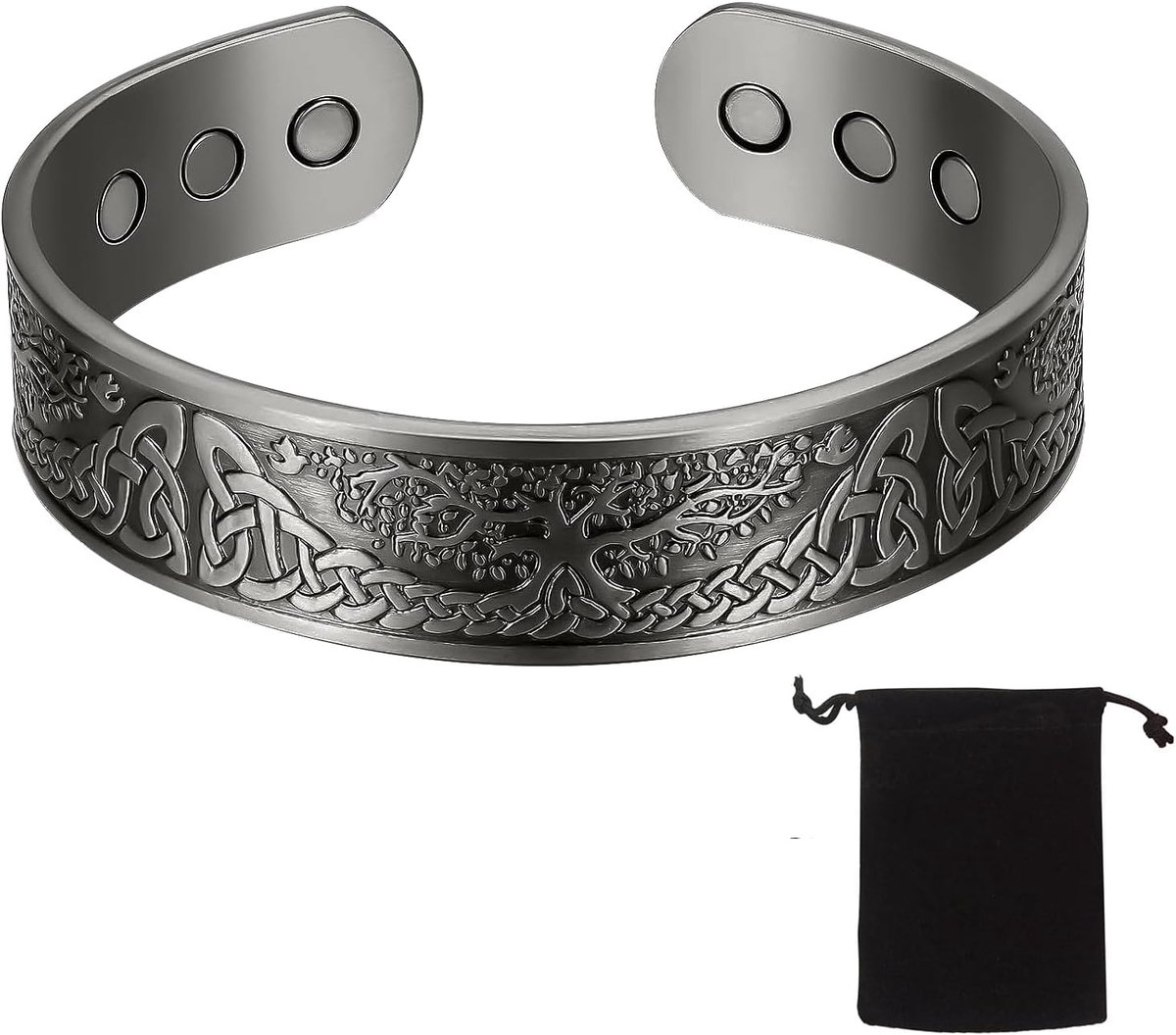 koperen armband mannen 9 ultrasterke magneten puur koper verstelbaar