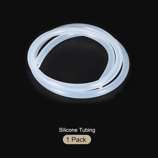 1m Silicone Tubing 6,4mm ID 9,5mm OD Heldere Industriële Kunststof Buizen Pure Siliconen Slangen voor Pomp Sifonering Drainage Irrigatie Brouwen, 1/4" x 3/8" — afbeelding 5
