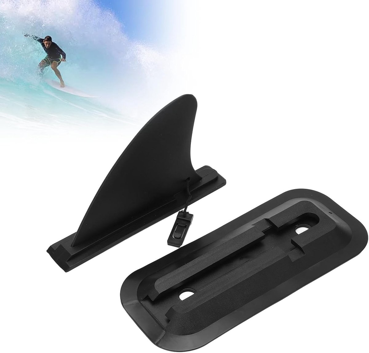 Surfvin, Opblaasbare Paddle Board Fin Vervanging Quick Release Slide in Center Fin voor Surfboard