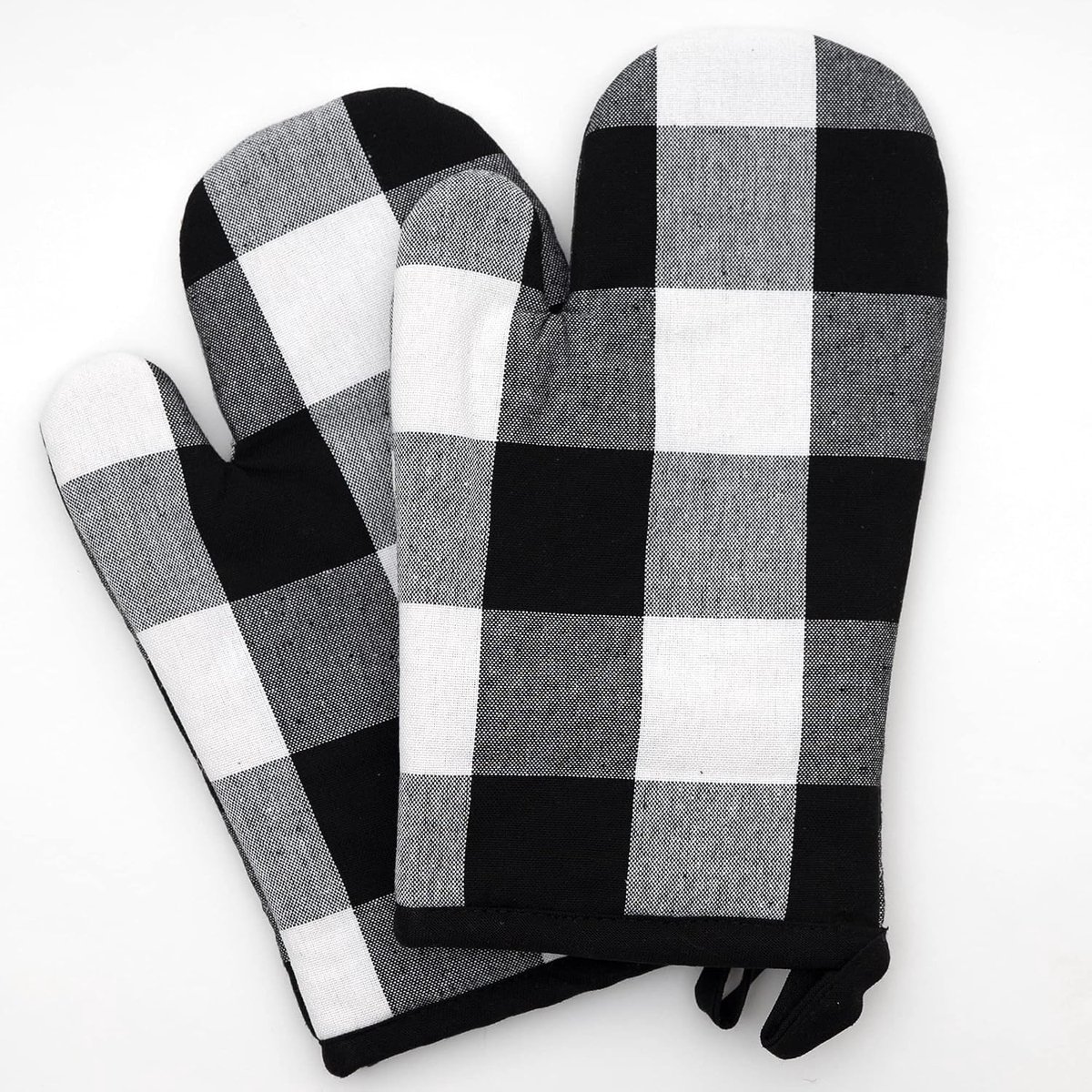 Ovenhandschoen set - 2X ovenhandschoenen van 100% katoen - Praktisch set van pannenlappen Oven Gloves - hitzebestendige kookhandschoenen