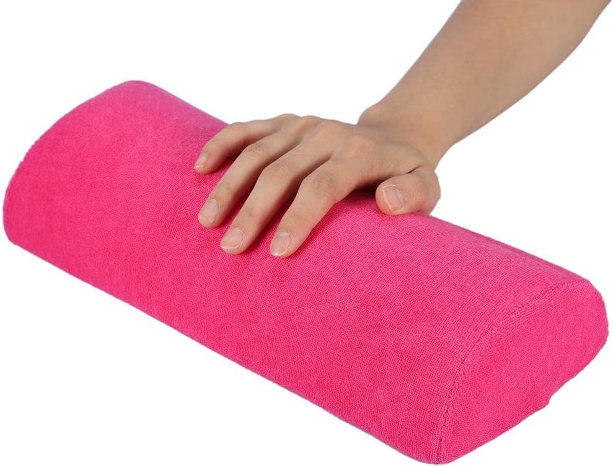 Handsteun voor manicure, professioneel, zachte spons, roze, verkrijgbaar in 10 kleuren