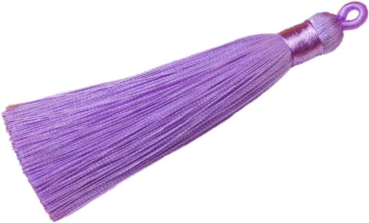 Kwastjes,bladwijzers,kwastjes,armbanden,sleutelhangers,knutselen,kwasten voor oorbellen,sieraden,tassen,bladwijzers,doe-het-zelf handwerk,accessoires,paars