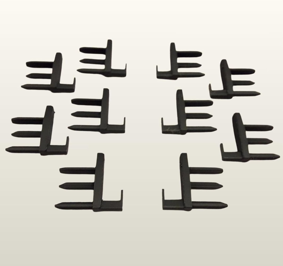 5 paar (10 stuks) eindstukken, zwart, rasterrolgordijn, reserveonderdeel compatibel met Dometic Seitz Rollo 2000, camper, caravan, boot (zwart)