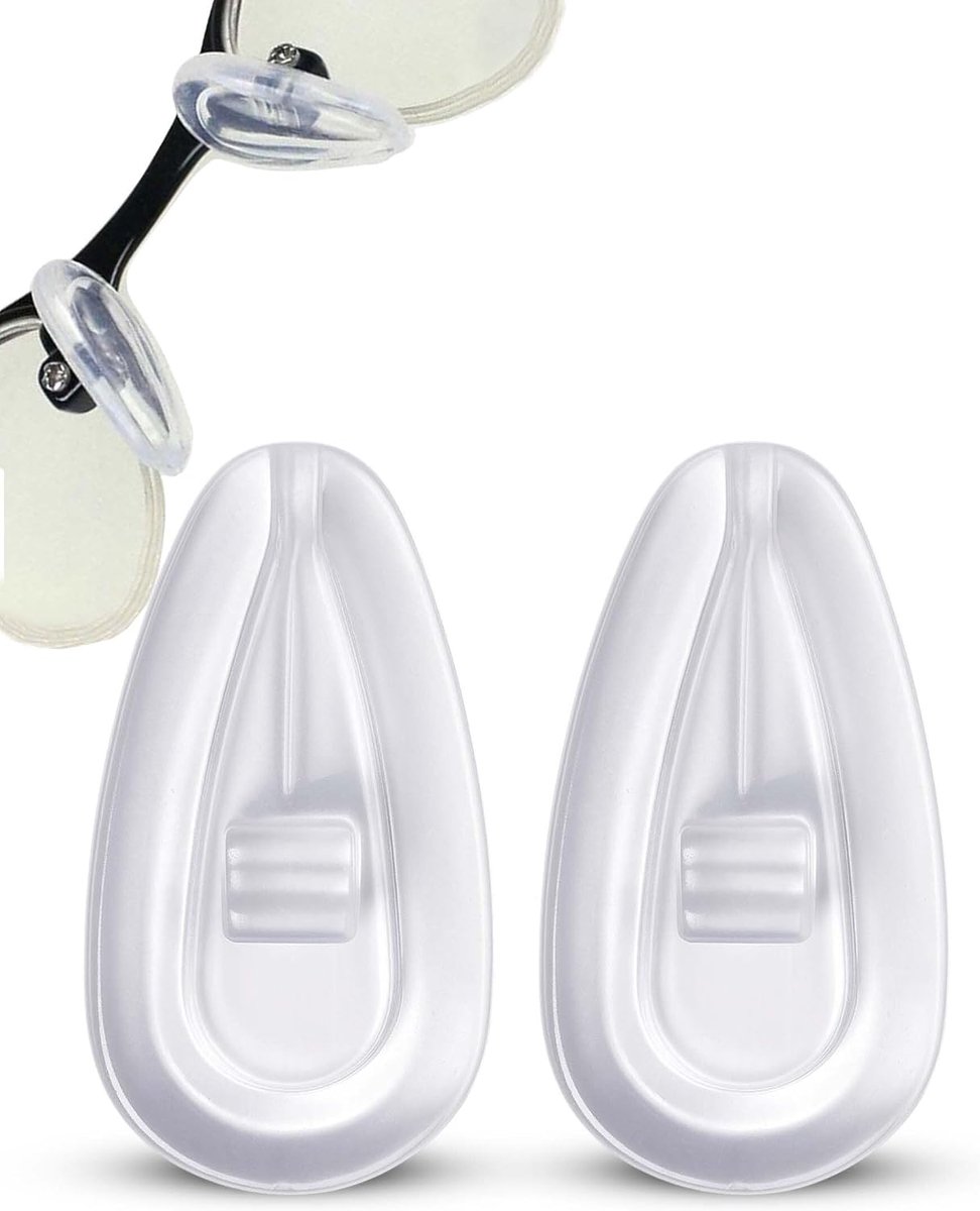 WORLD VISION Neuspads voor brillen | Premium zachte siliconen Air Active neuspads voor brillen | 11mm schroefbare brilpads in 1 paar