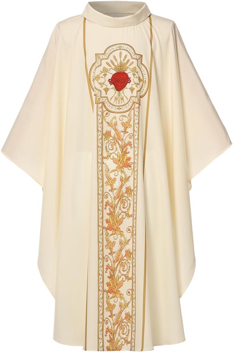 Mens Womens Priester Celebrant Kazuifel Katholieke Kerk Vader Mass Vestments Gewaad