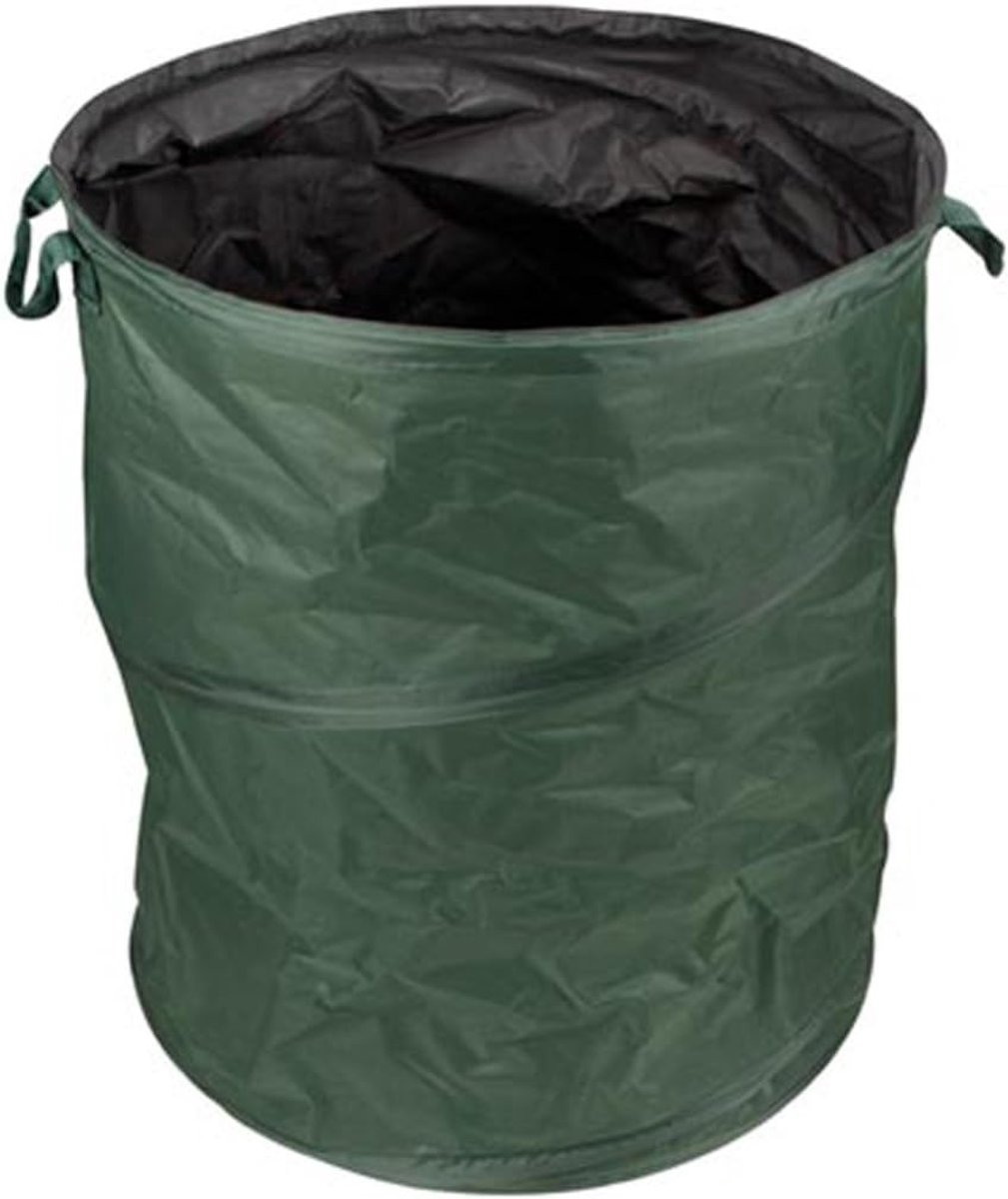 Tuinafvalzak, opvouwbaar, 150 l, handgrepen, donkergroen/zwart, waterafstotend