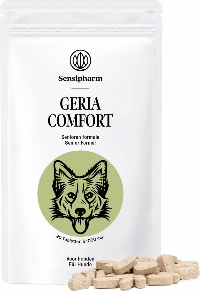 Sensipharm® Geria Comfort Hond – Senioren Supplement voor Oudere Honden – 90 Tabl.