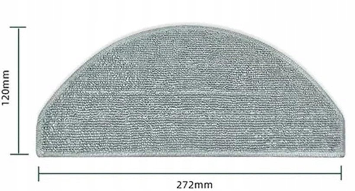 AreoSe - Dweilpads voor XIAOMI Robot Vacuum E10 E12 - 4 stuks