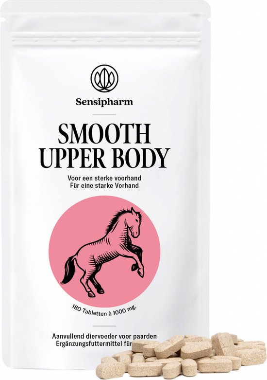 Sensipharm® Smooth Upper Body Paard - Voorhand Spieren & Gewrichten Supplement - 180 Tabl. Sensipharm® Smooth Upper Body Paard - Voorhand Spieren & Gewrichten Supplement - 180 Tabl.