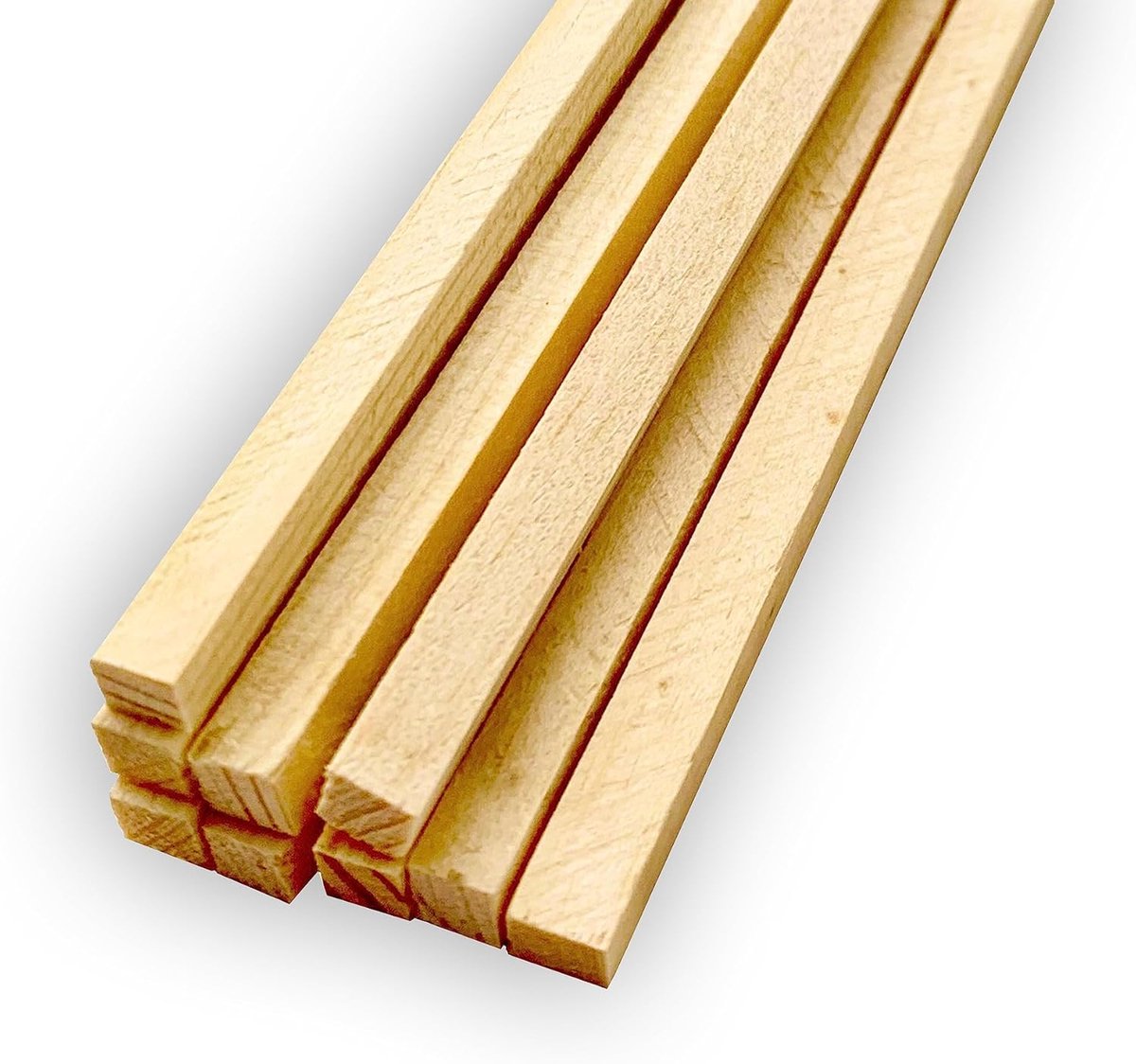 stokjes, vierkant, 350 x 4 x 4 mm, suikerspinstaafjes, bombonstokjes, spiesen, staafjes voor suikerspin, knutselen en huishouden (150 stuks)