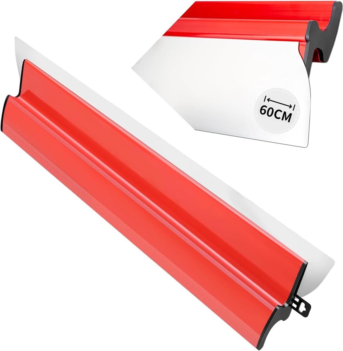 behangverwijderaar, spatelset, roestvrij staal, 0,38 mm en 0,5 mm dik, 80 cm/60 cm/40 cm/25 cm, voor grote werkruimtes, wanddecoratie en bouw, 60 cm