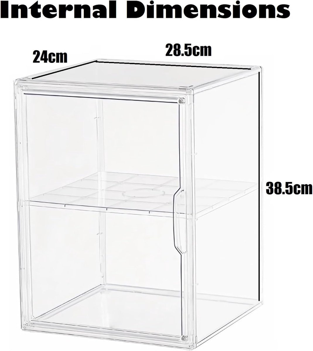 Teca plexiglas display vitrine voor verzamelaarsmodellen acryl transparant met deur voor het opbergen van speelgoed actiefiguren collectie