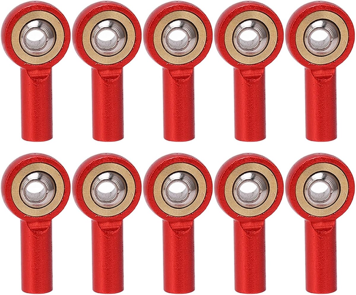 10 Stks Balhoofd Houder Spoorstangeind M2 Kogelgewricht Linkage voor RC Crawler Auto RC Link Balhoofd Houder : (Rood)