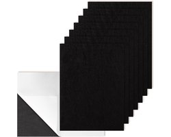 yumcute Viltkussens voor meubelpoten, 15 × 11 cm, set van 8 stoelpootbeschermers, 5 mm dik, grijze vilten meubelpads, vloerbeschermers, op maat gesneden vilten pads voor meubelpoten