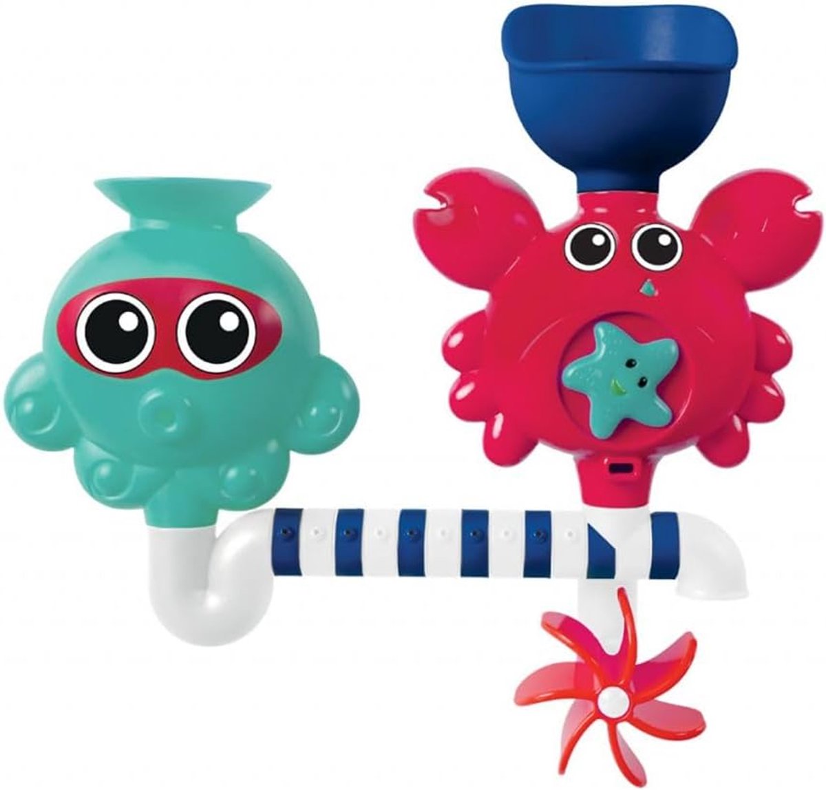- Watercircuit om te spelen in badtijd. Zuignap-bevestiging. Voor kinderen vanaf 10 maanden. Helpt bij de ontwikkeling van vaardigheid. Ref. 40009