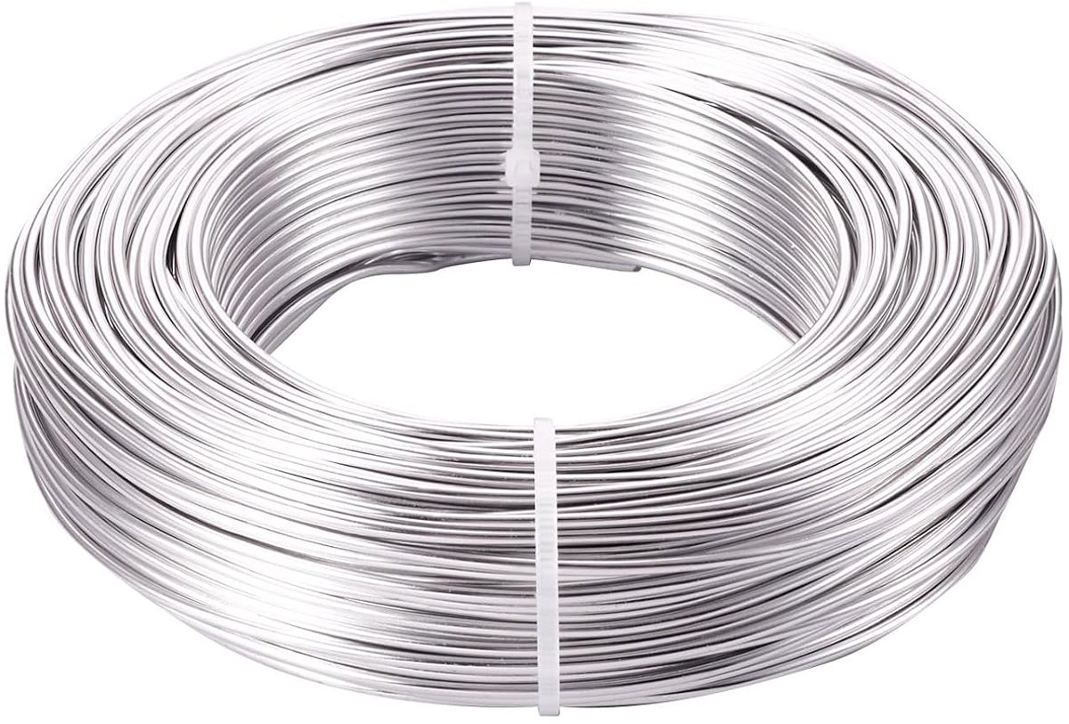 180 Voet Zilver Craft Aluminium Draad 12 Gauge Voor DIY Handleiding Arts Sieraden Maken