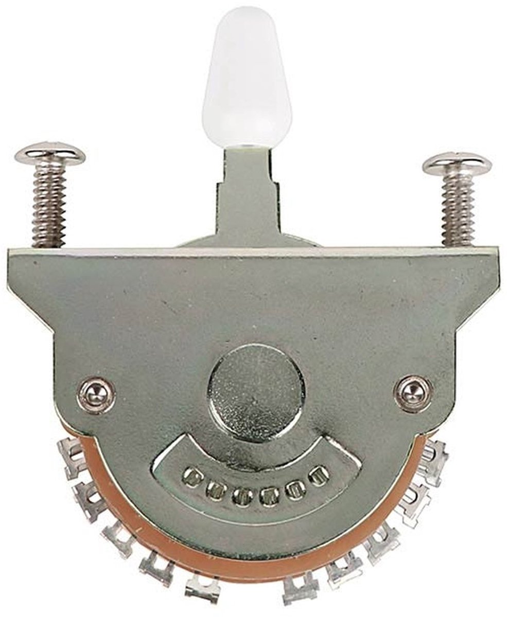 Boston SSW-210-W lever super switch (20 contact points) 5-way, open model, vintage, with white cap
