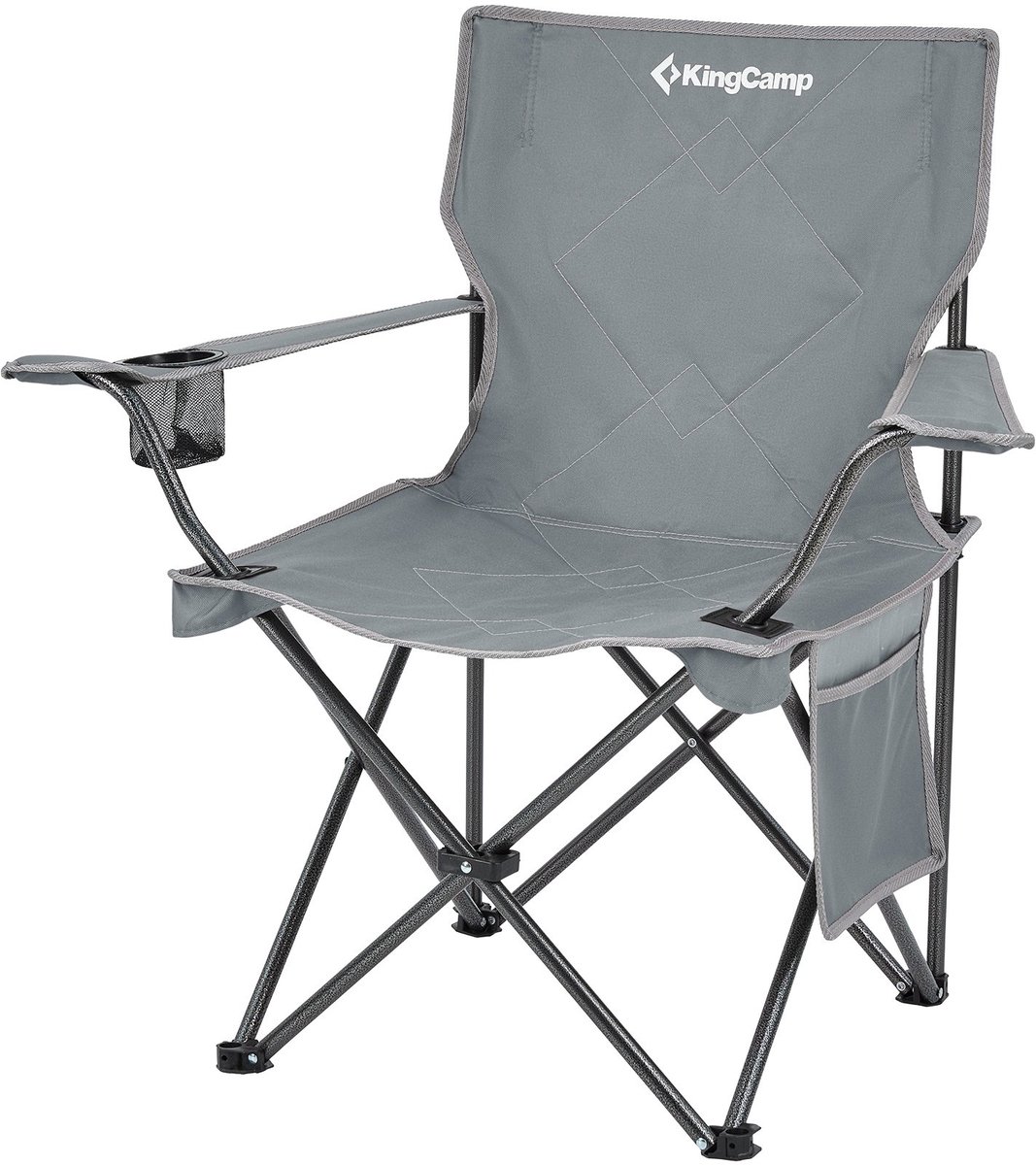 Campingstoel Tanger Klapstoel XL - Strandklapstoel Licht staal 100 kg