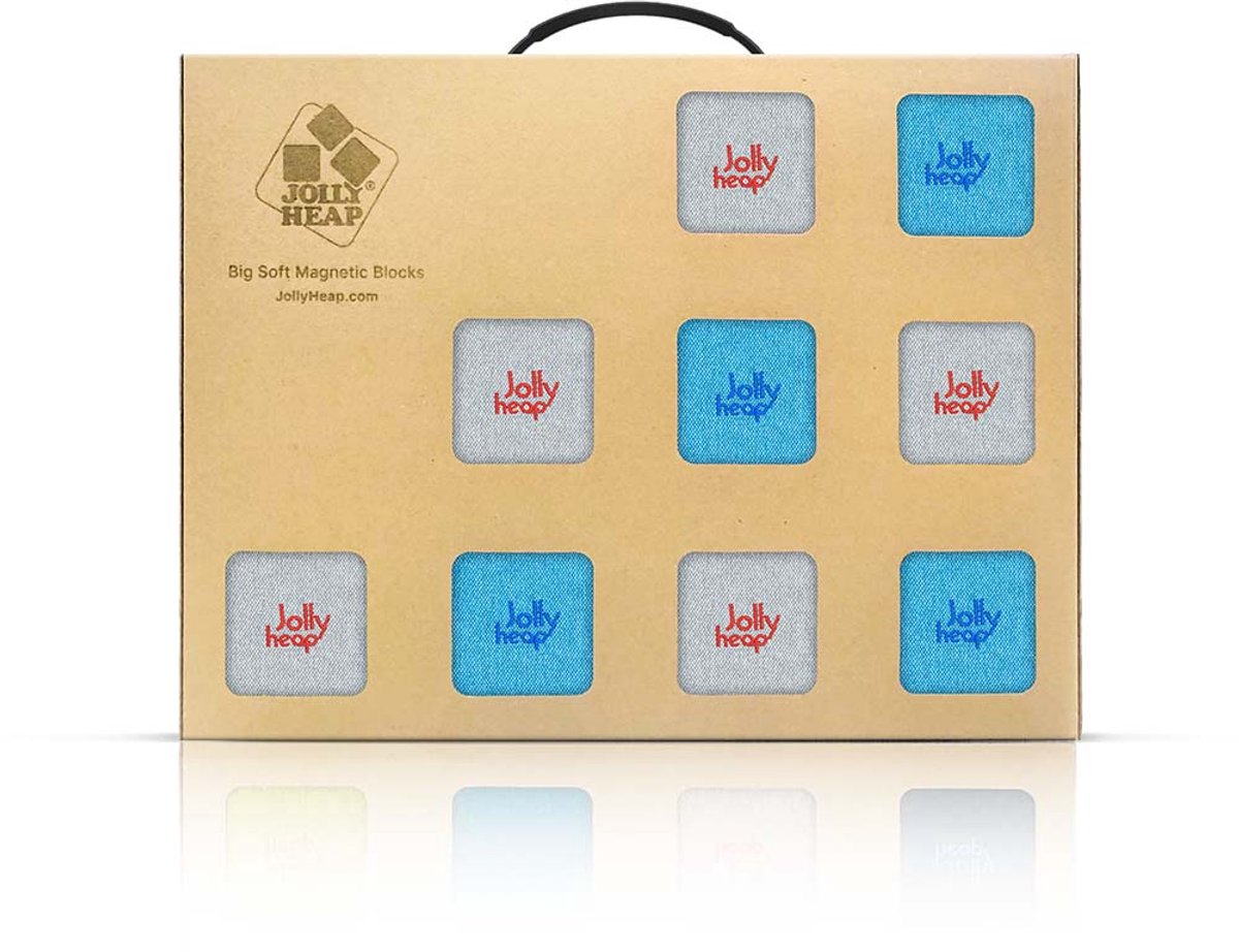 Jolly Heap Pixi set magnetische blokken 12 stuks