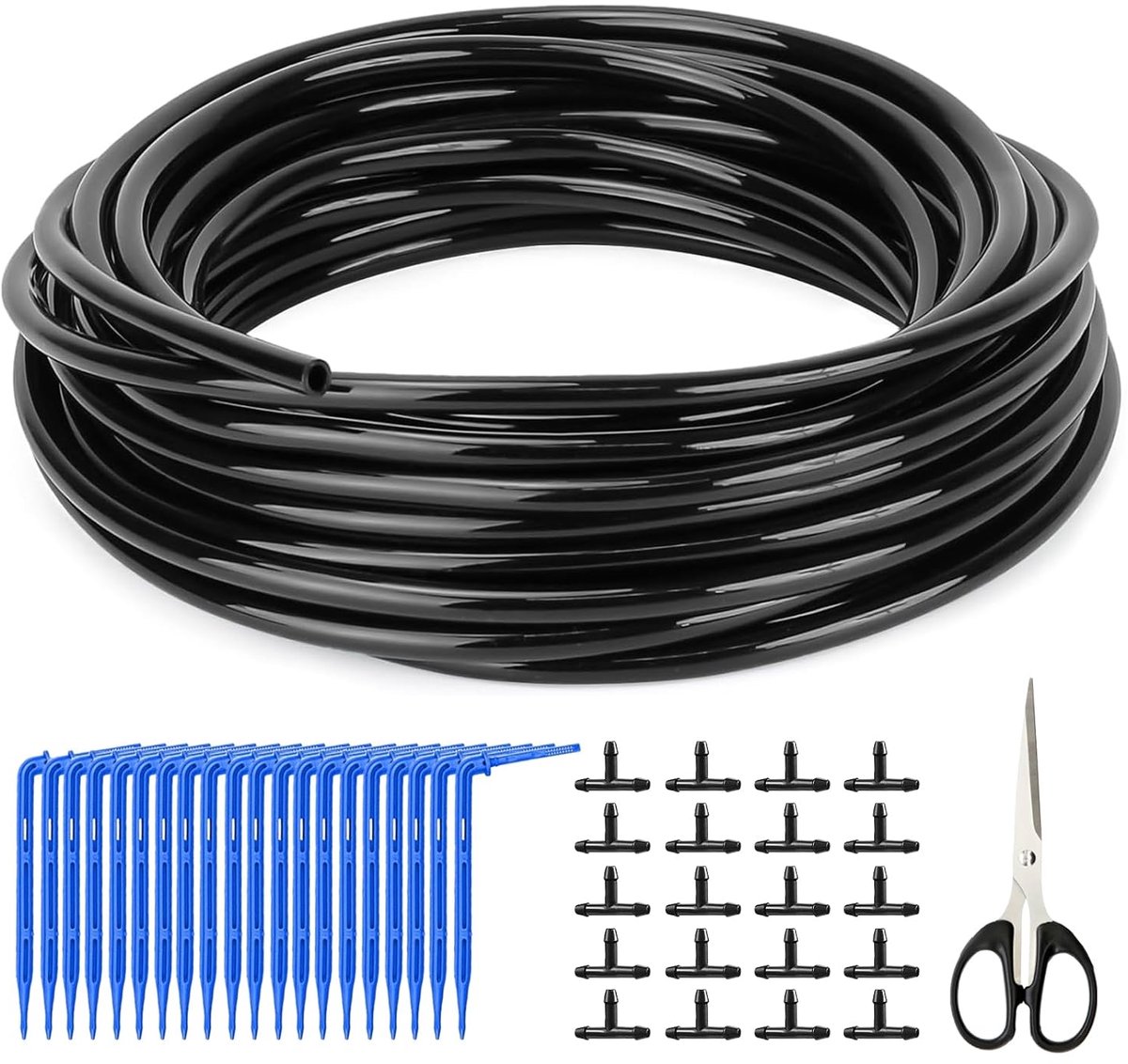 Druppelslang 30 m - capillaire irrigatie - 3/5 mm polyethyleen - ideaal voor groentetuin - SnelShoppen