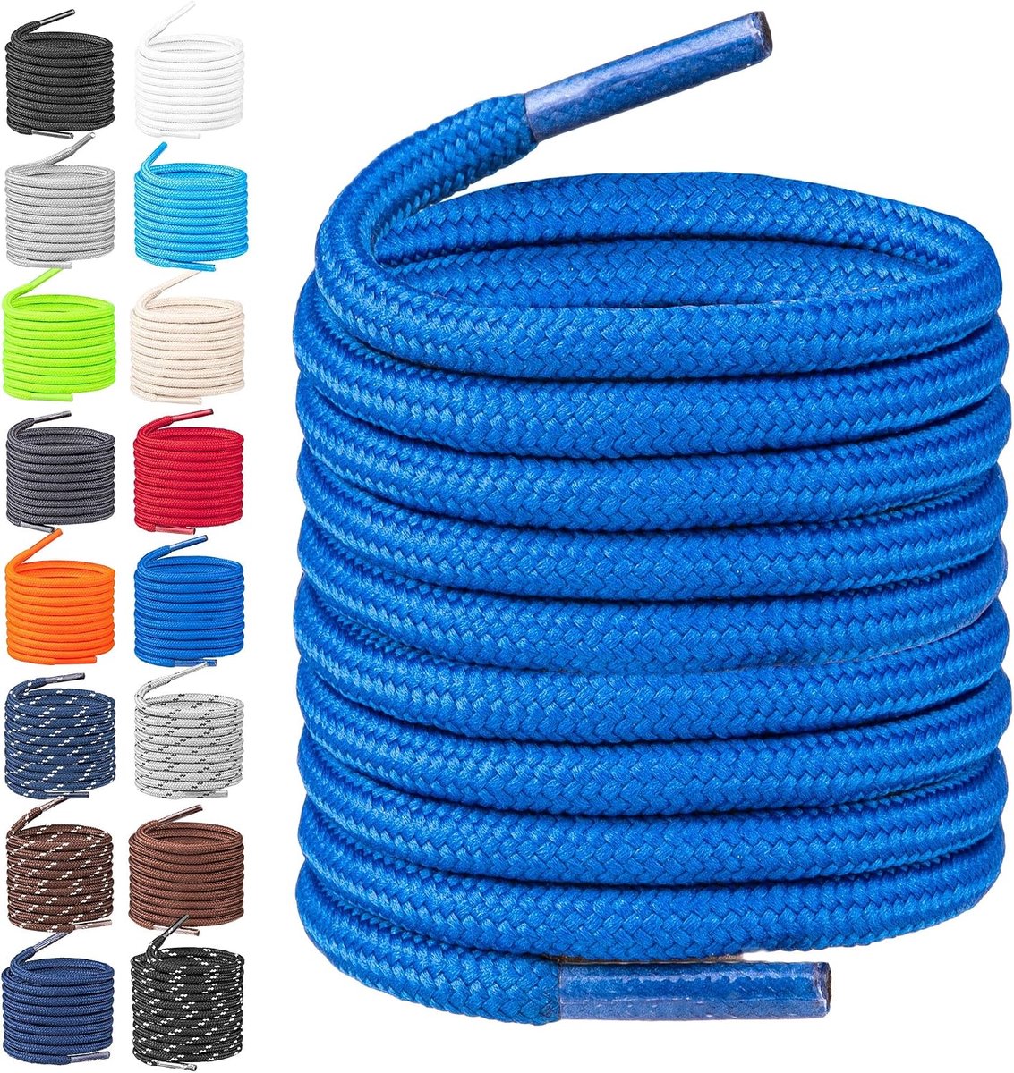 Schoenveters, scheurvaste schoenveters, duurzaam polyester, diameter 4 mm