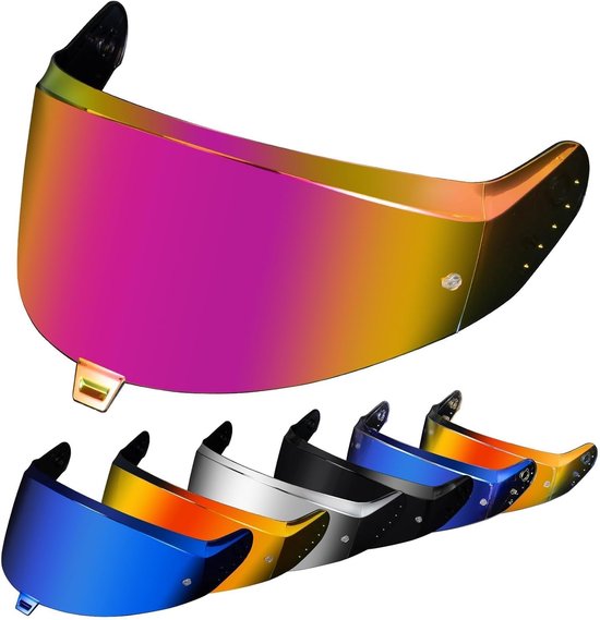 Helmvizier voor Shark Skwal i3 Ridill 2 D-skwal 3 getint vizier motorhelm reserveaccessoires (roze dieprood)