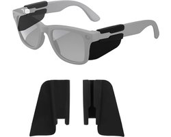 4 pièces de protections latérales en silicone pour lunettes connectées, design antidérapant, accessoires de protection des yeux compatibles avec Ray-Ban Meta Wayfarer/Skyler