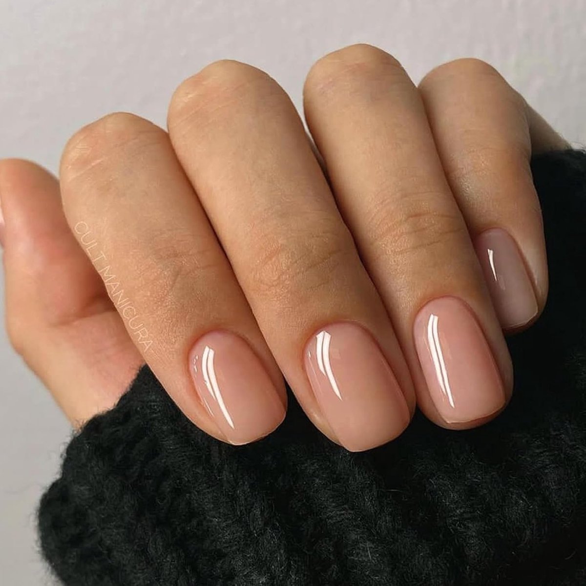 24 stuks, kort, vierkant, roze, nude, acryl, nageltips met geleilijm, effen, voor vrouwen, manicure-decoratie