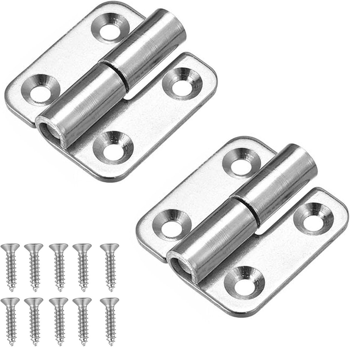 Scharnieren, Afneembare Scharnieren | 3,8 Cm Scharnieren, Roestvrij Staal, Inklapbaar Roestvrij Staal, Deurscharnieren Voor Houten Deuren, Binnen- En Buitendeuren