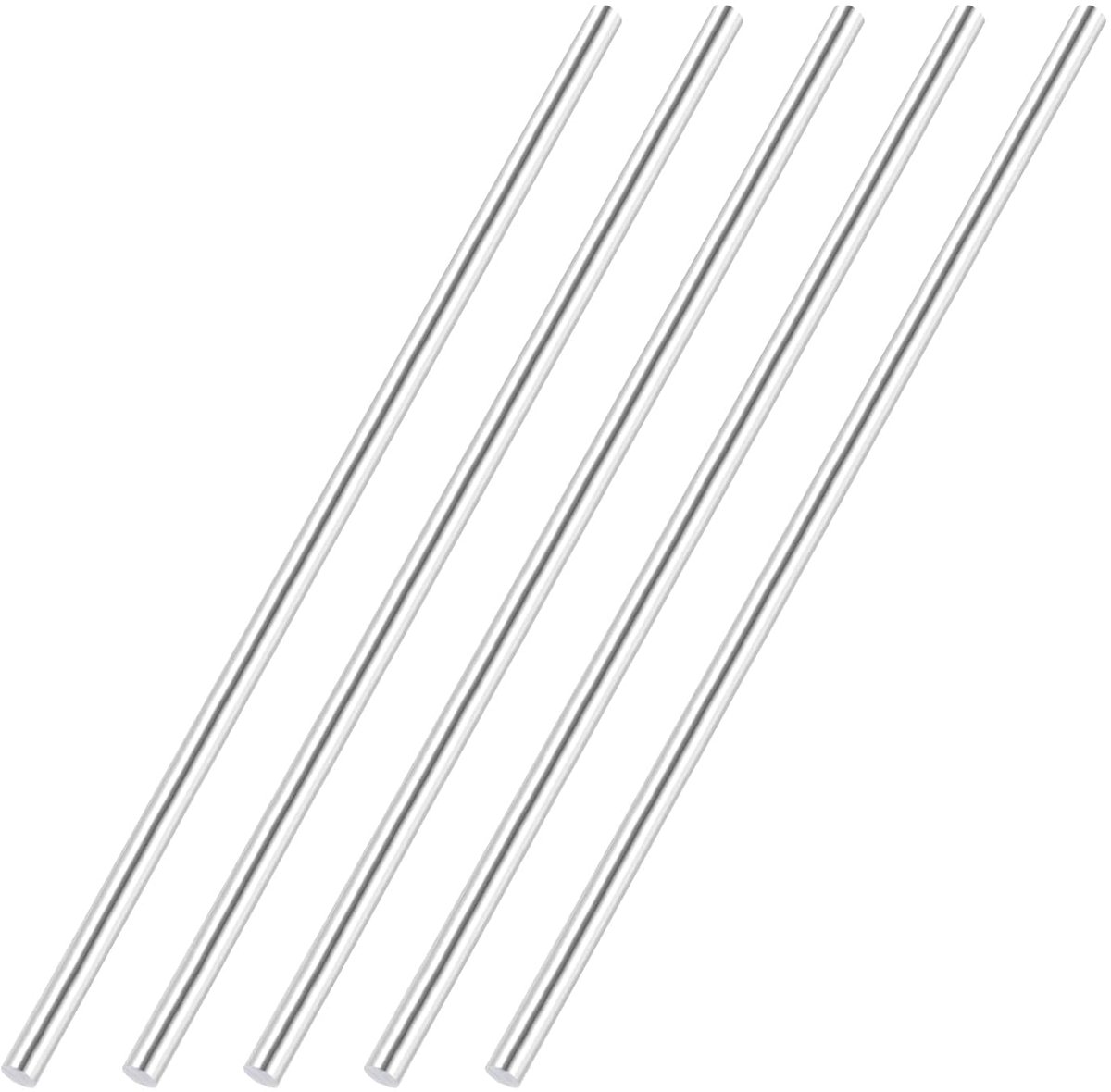 Ronde stang van aluminium, diameter 5/16 inch, 6061 aluminium ronde staaf, massief metalen stang, lengte 30 cm, voor doe-het-zelf gereedschap, verpakking van 5
