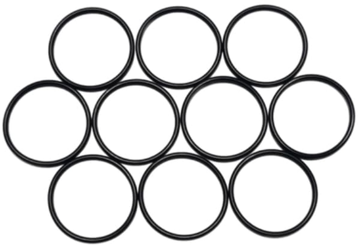O-ringen van NBR70 in Carbon Black, afdichtingsringen (2 stuks, 49x2,5)