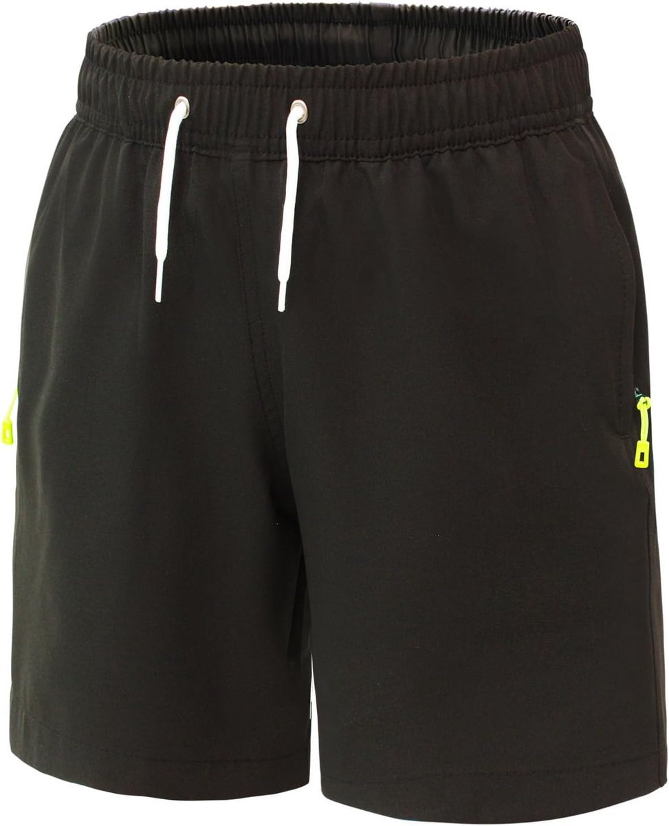 & Sea Zwembroek voor jongens, sportshorts met ritssluiting, sneldrogende zwemshorts