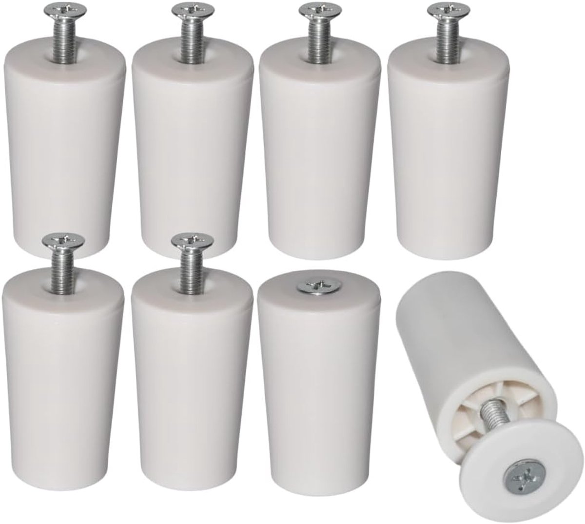 8x Rollladenstopper 40mm Kunststofbegrenzer voor Aluminiumlegering Rolluiken en Jalouzieën met Schroef (40mm*8er)