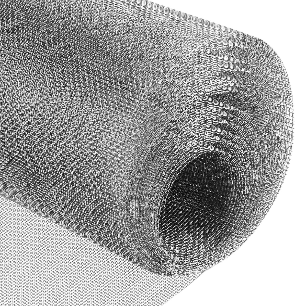 metaaldraad fijn gaas 40 x 200 cm, 40 mesh fijn metalen gaas, 304 roestvrijstalen luchtbakstenen gaasafdekkingen, ventilatiescherm voor muis, knaagdierbestendig