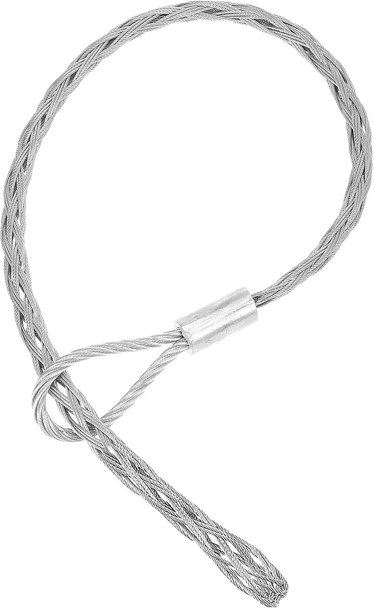15-25 mm kabeltrek-draadsokken 59,06 inch lange treksokken net verzinkt staaldraadtrekhandvat nettrekker-sokkengereedschap voor elastische draadkabel, nominale belasting 2000 kg