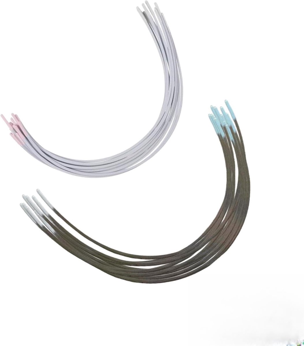 20 paar 2 stijlen stalen beha-draden beha beugel roestvrij stalen beha beugel gecoat vervanging beha draden vervanging voor bh's korset vrouwen metalen staaldraad naaibenodigdheden voor C cup D cup