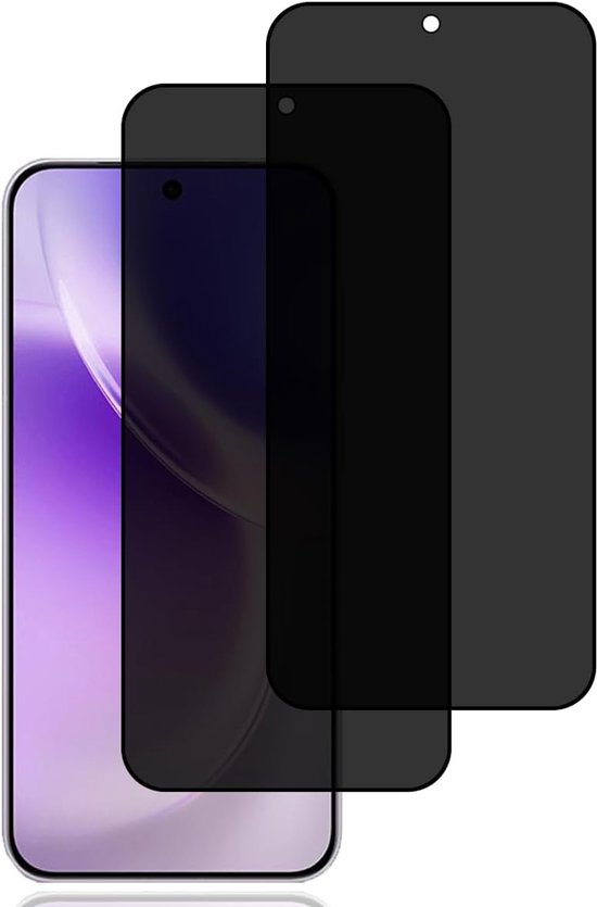 Screen Protector voor VIVO X300 5G [2 stuks] | anti-spy gehard glas film,vingerafdrukherkenning,9H hardheid,krasbestendig,anti-spy schermbeschermer voor Vivo X300