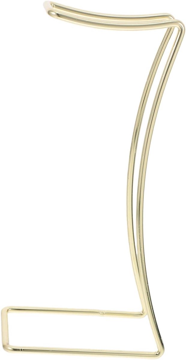 Hoofdtelefoonhouder Metaal - Stijlvolle Standaard - Bureau Organisatie - Ruimtebesparend Ontwerp - 23 x 11 cm - Goud