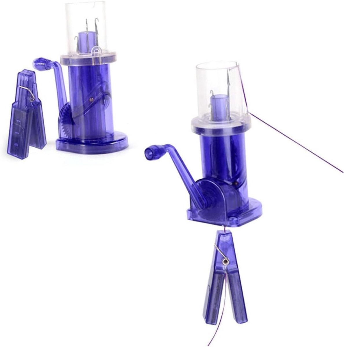 Touwvlechtmachine - Breimolen Gereedschap - Doe-het-zelf Handwerk - Eenvoudig Ontwerp - 6 x 55 x 135 cm - Blauw