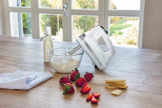 Handmixer - Keukenmixer - Bakken en Koken - 5 Snelheden - 21 x 95 cm - Wit — afbeelding 2
