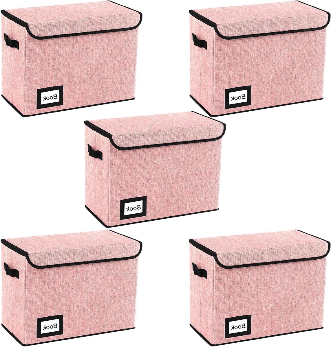 Stripboek Opbergdozen - Opbergbakken - Collectie Opbergen - Inklapbaar Ontwerp - 401 cm - Roze