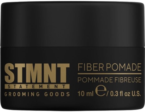 Zwarte pot met STMNT Fiber Pomade, 10ml.