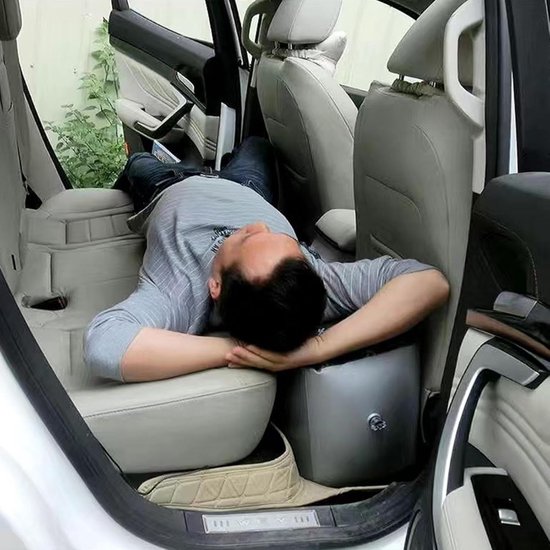 Opblaasbaar Luchtbed voor Achterbank Auto - Comfortabele Reis- en Campingmatras — afbeelding 2